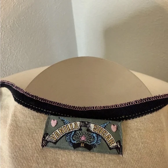 🌸 Vanilla Sugar Mixed Media Top – Boho Floral Vibes 🛍 Size 1X Gently Worn - Picture 4 of 4